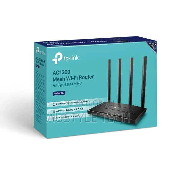 TP-Link Archer Gigabit Router -C6 -Ac1200 -1200mbps