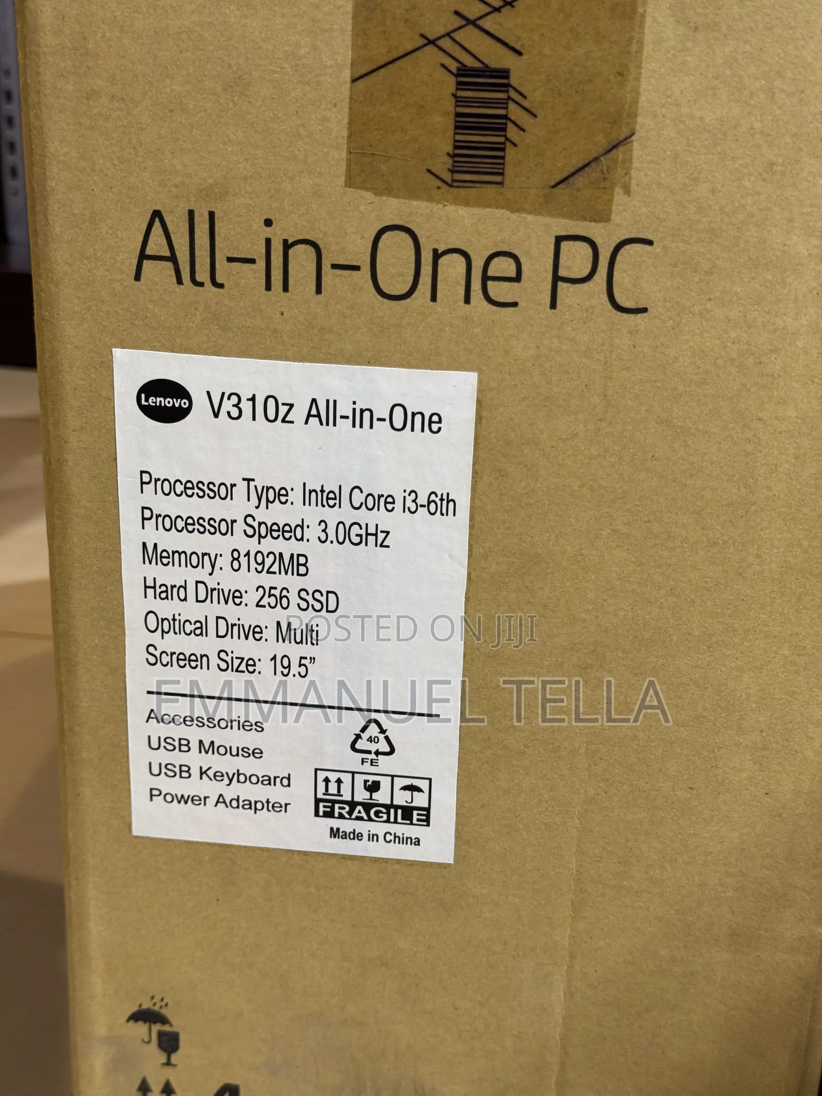 New Desktop Computer Lenovo V310z AIO 8GB Intel Core i3 SSD 256GB