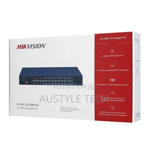 Hikvision 24 Port 10/100m Unmanaged Poe