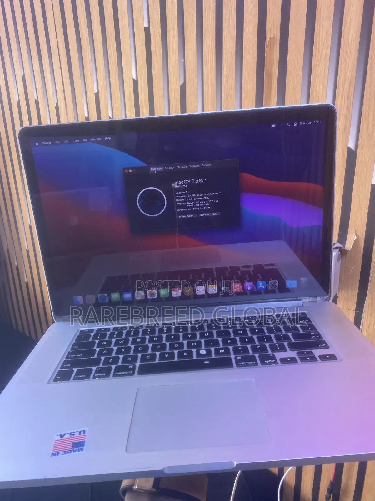Laptop Apple MacBook 2015 16GB Intel Core i7 SSD 256GB
