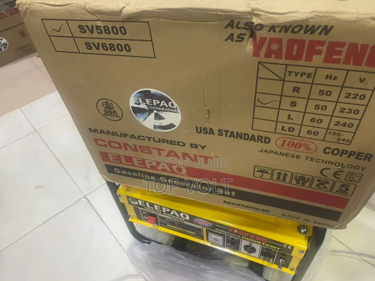 Elepaq Constant SV5800 Petrol Power Solution