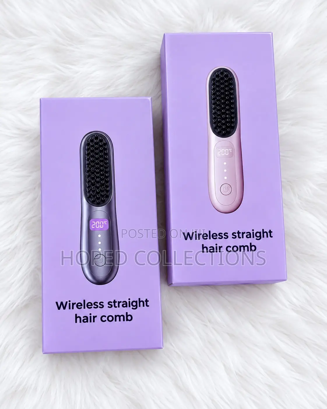 Rechargeable Straight Comb With Digital