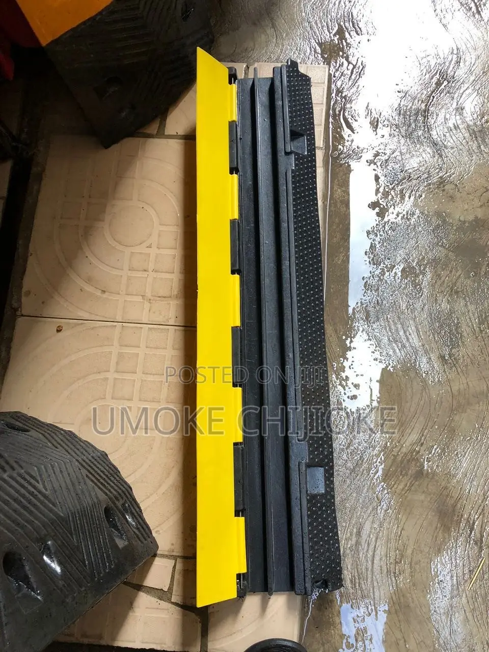 Heavy Duty Cable Protector (Cable Ramp) – Black & Yellow