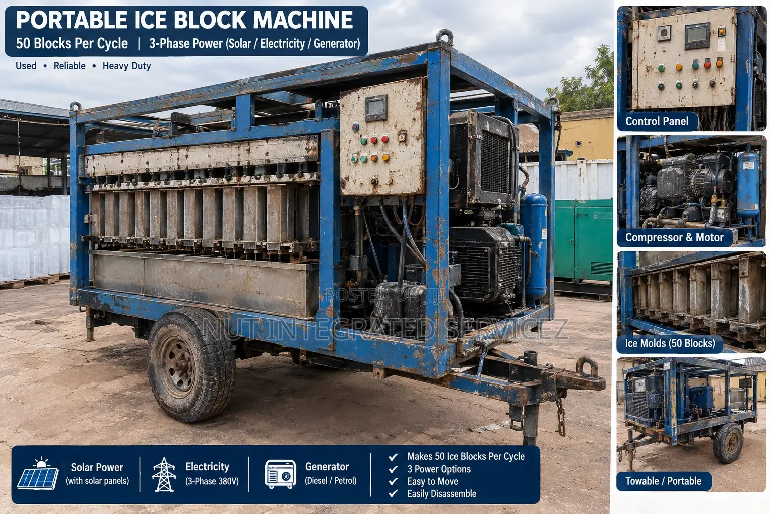 Portable Ice Block Making Machine
