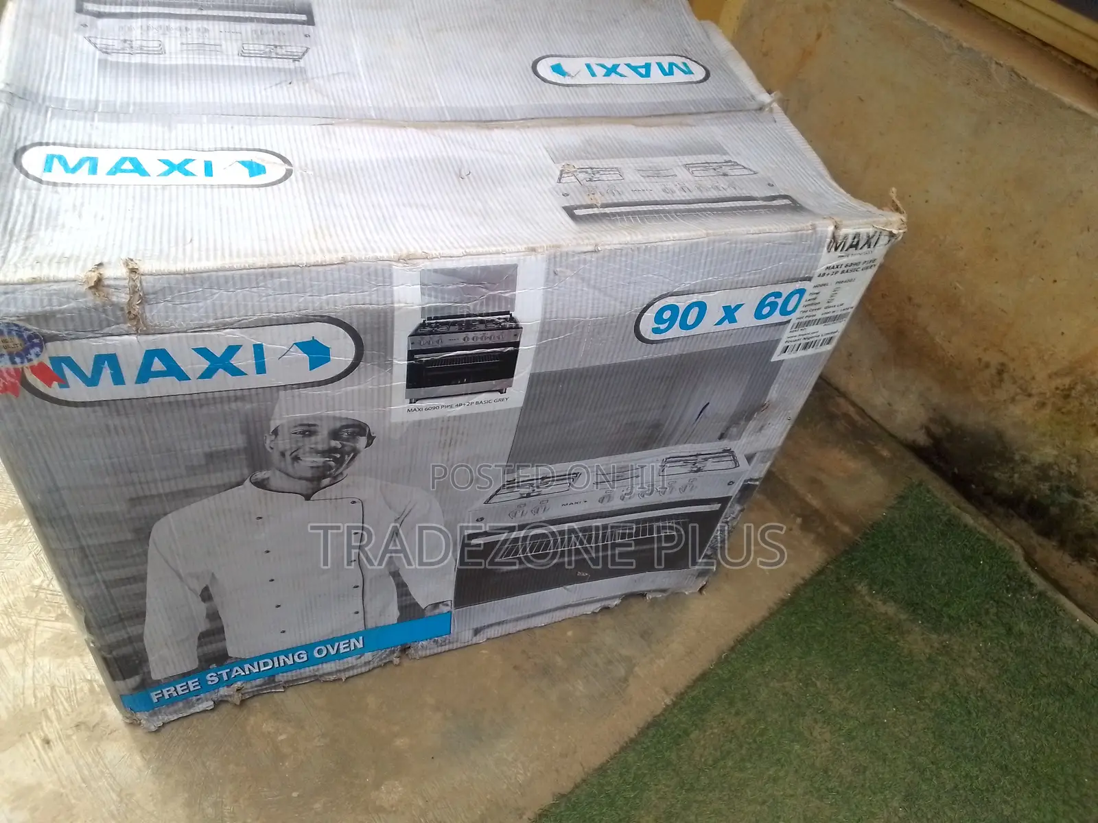 Shop Maxi 6090 Basic Grey Freestanding Oven With Hot Plate