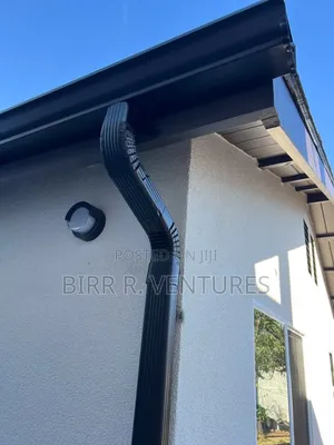 Roof Edge Gutters for Rain Protection