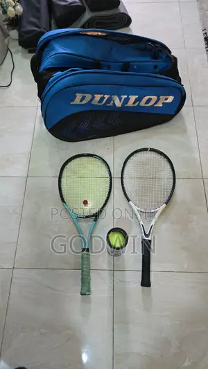 Head Tennis Racket (2) and Racket Bag