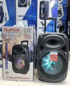 DJACK 15" Rechargeable Trolley Speaker (DJ-A1501) – Heavy Bass