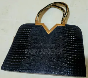 Blue Textured Handbag