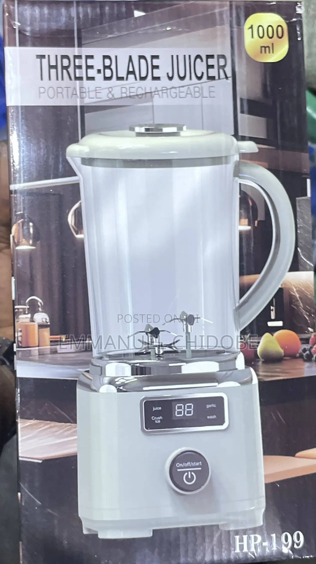 3 Blade Rechargeable Juicer