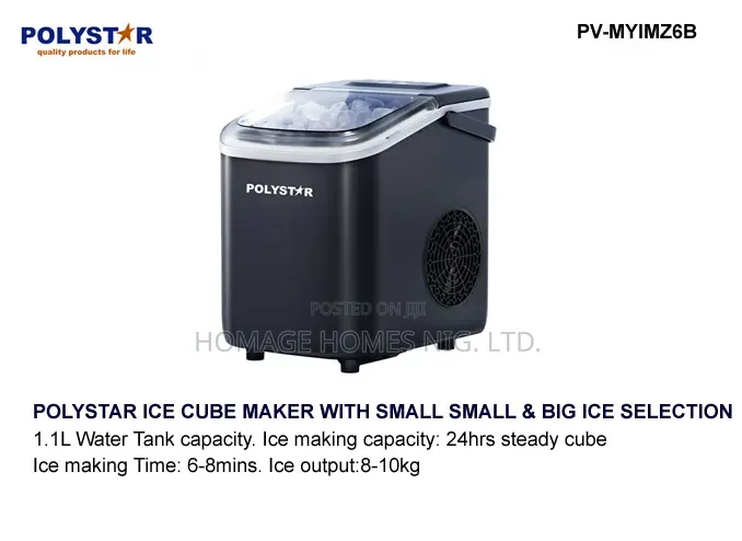 Ice Cube Maker 1 Litres Big Nd Small Cubes