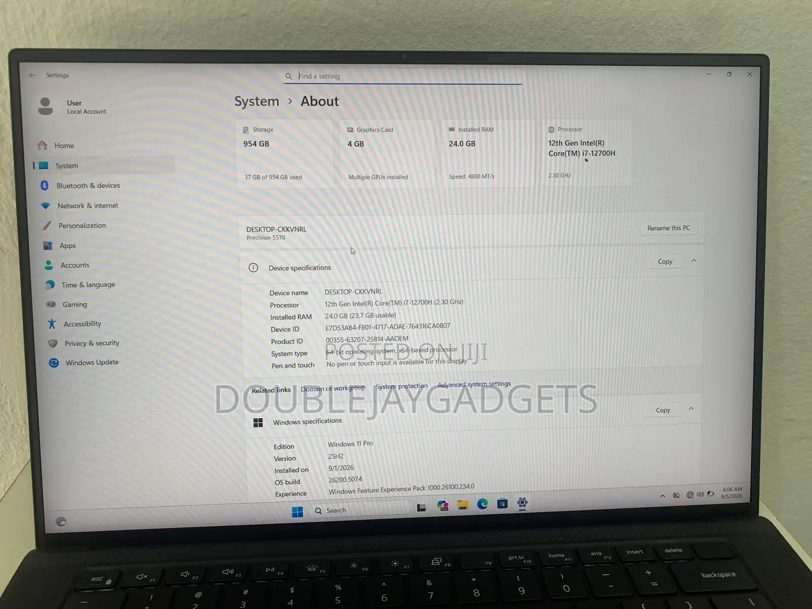 Laptop Dell Precision 5570 24GB Intel Core i7 SSD 1T