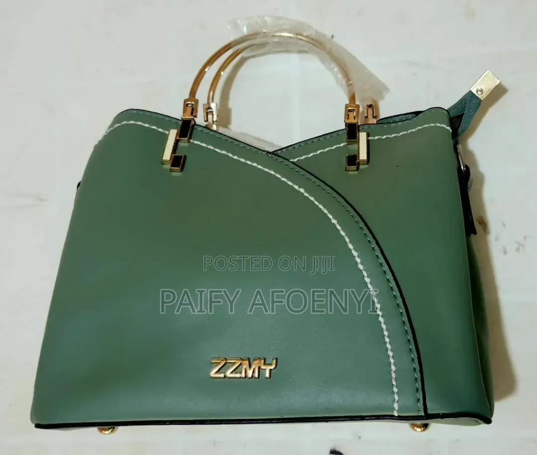 Green Structured Handbag