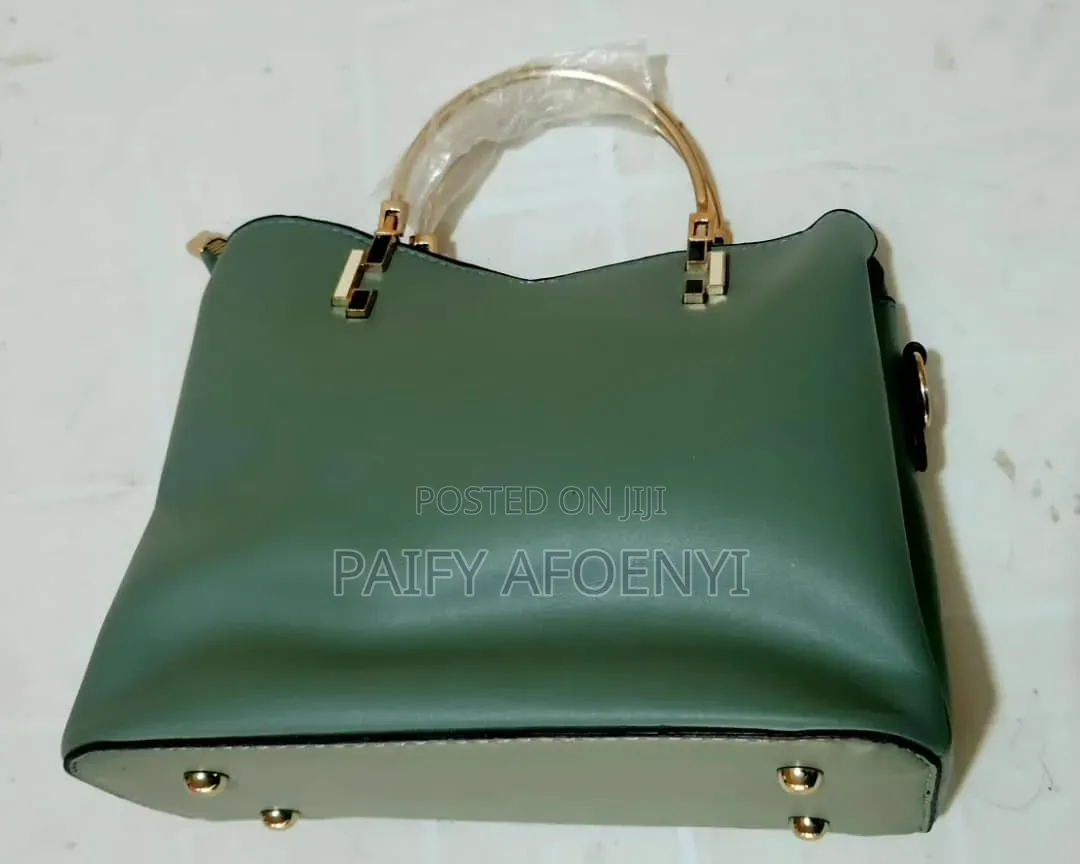 Green Structured Handbag