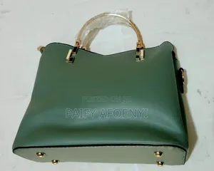 Green Structured Handbag