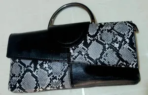 Black and White Patterned Handbag