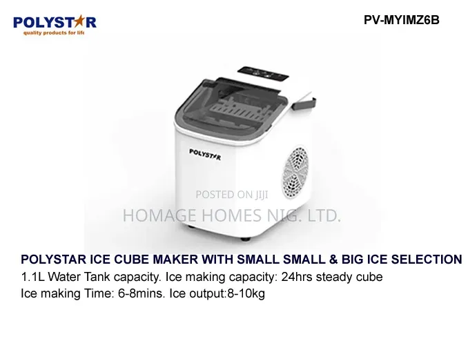 Ice Cube Maker White Big Nd Small