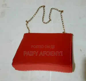 Red & Silver Glitter Shoulder Handbag