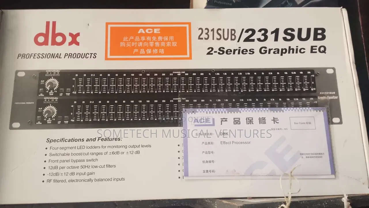 DBX Equalizer 231sub