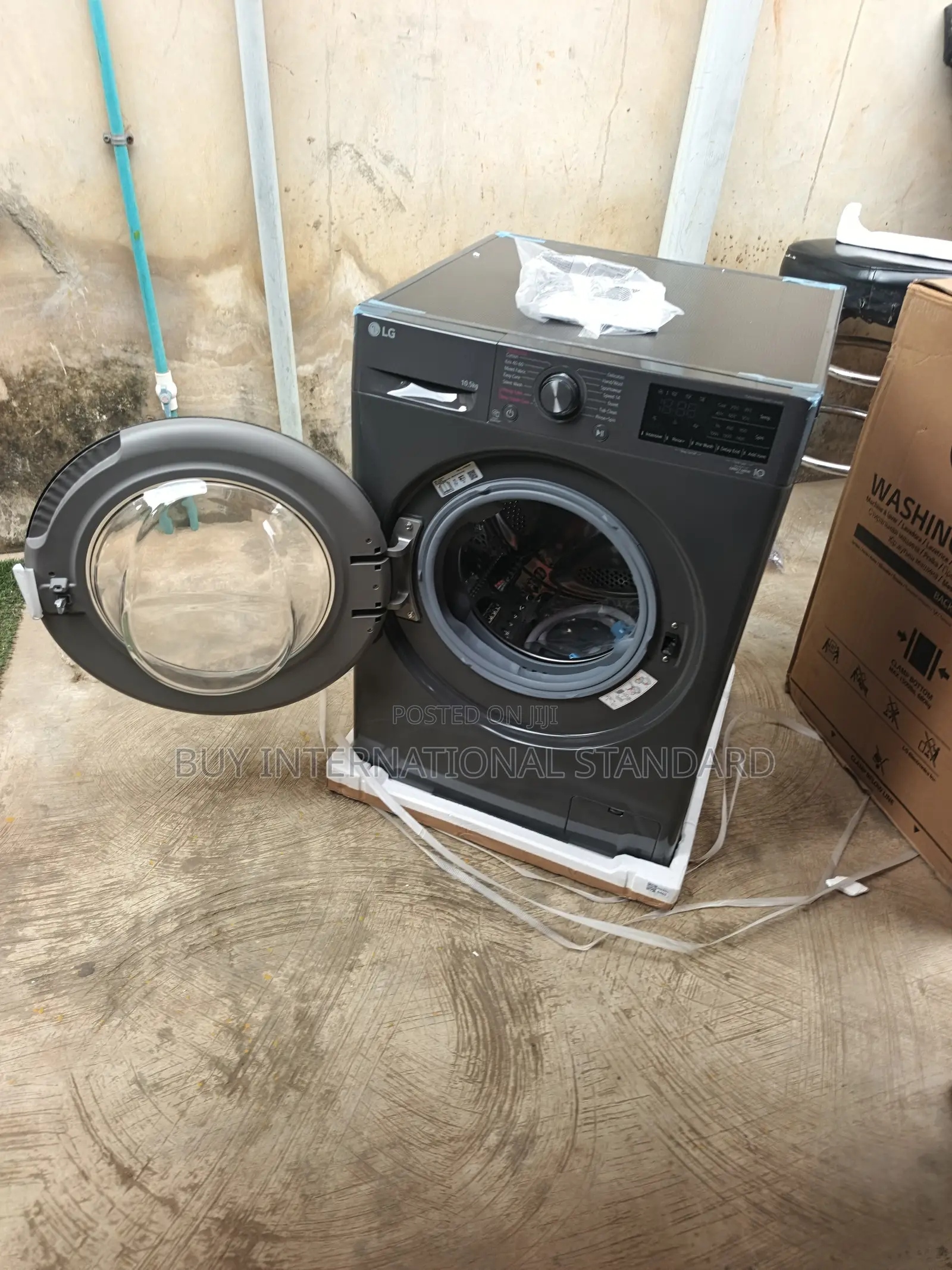 LG 10.5KG Front Loader for a Modern Household Laundry Setup