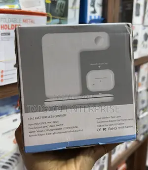 3 in 1 Wireless Fast Charging Station for iPhone, IWatch and AirPods
