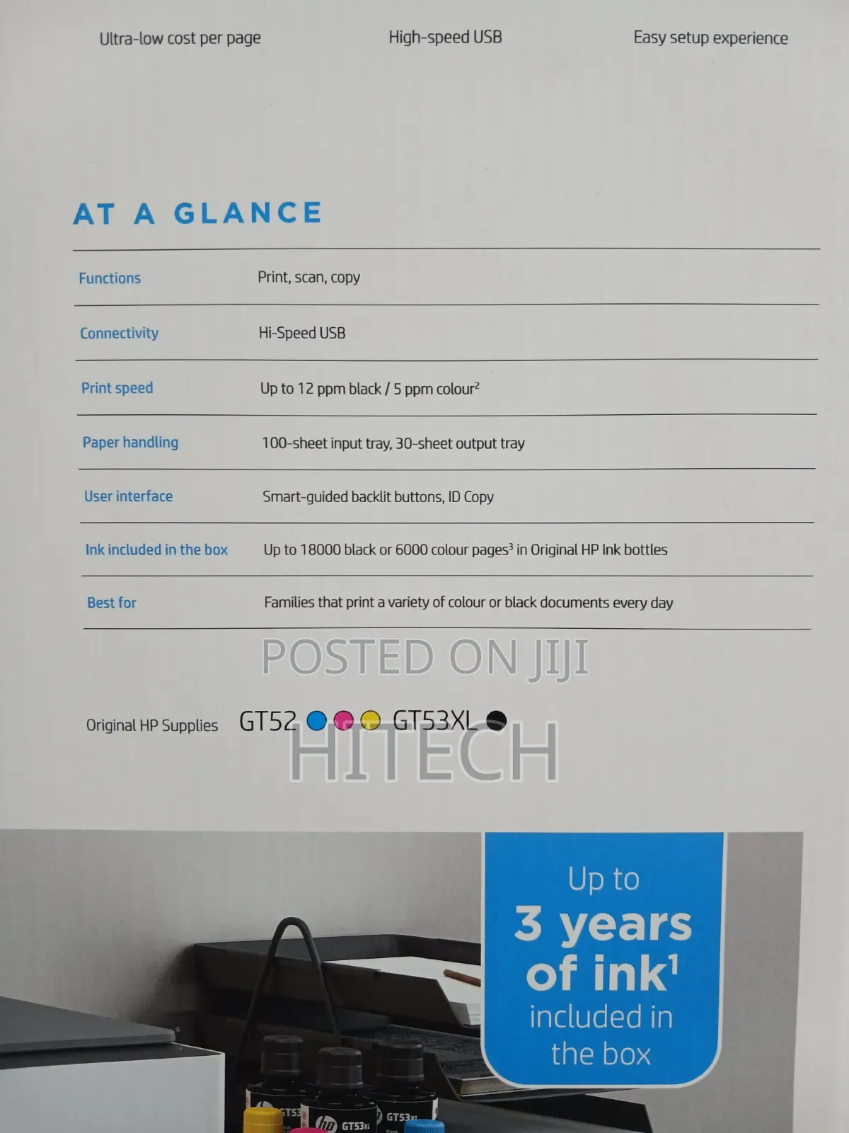 HP Smart Tank 520 All-in-One Printer