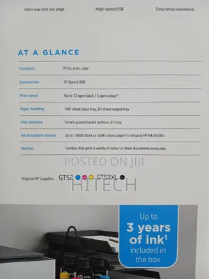 HP Smart Tank 520 All-in-One Printer