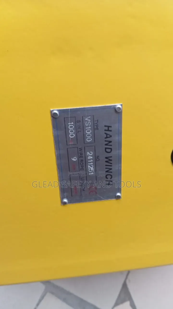 1000kg Manual Hand Winch