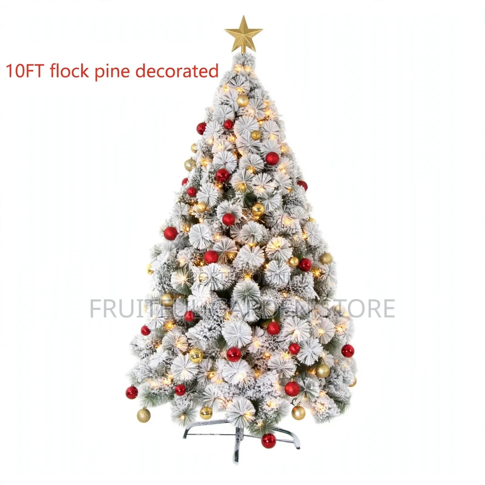 Luxury Snow Flock Pine Christmas Tree 4ft-10ft