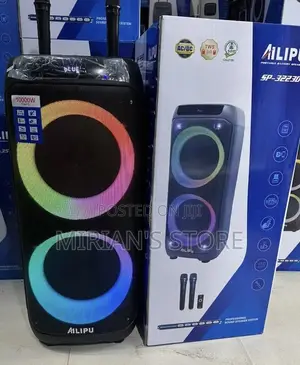 Ailipu SP-3223D Portable Party Speaker With 2 Wireless Mics