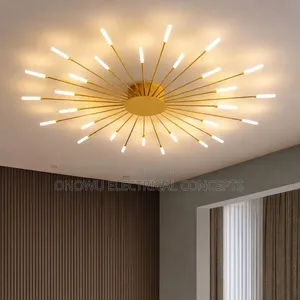 Pebble Ceiling Lamp Led Wood Ceiling Light Modern Retro Art Acrylic