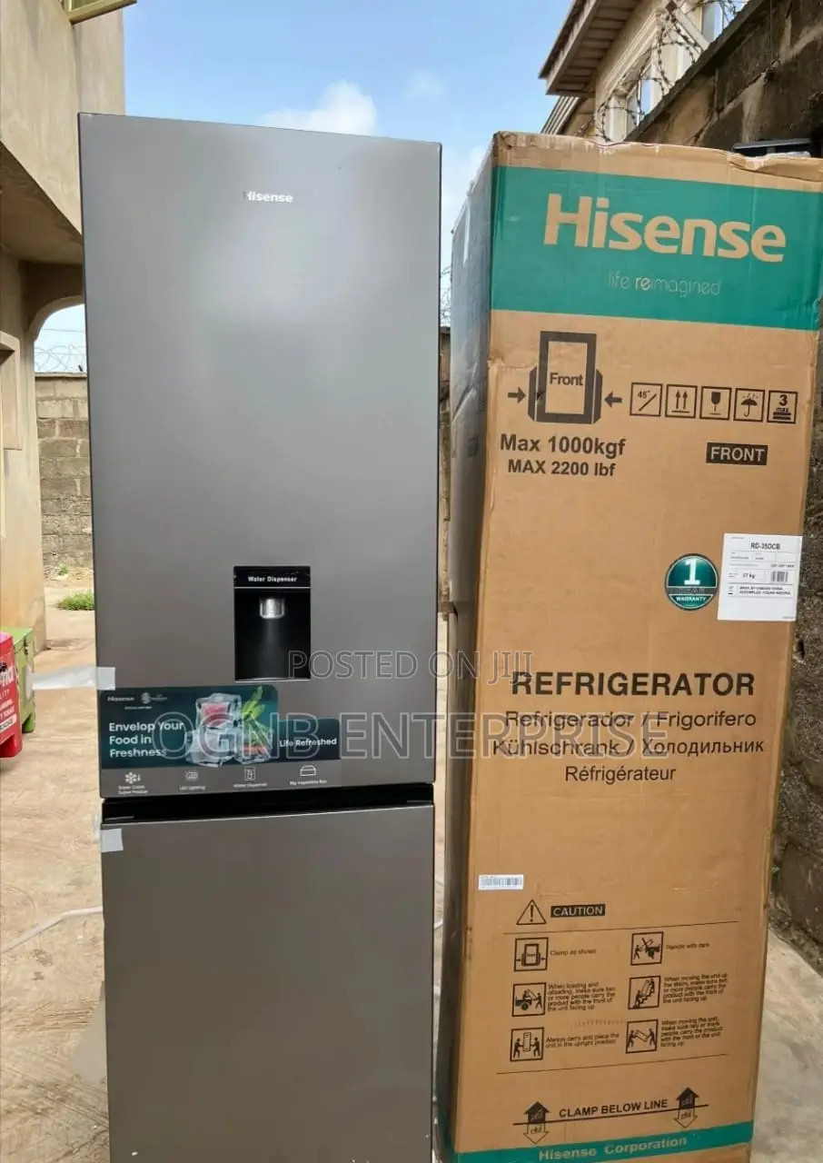 Hisense Refrigerator 265L Double Door With Water Dispenser