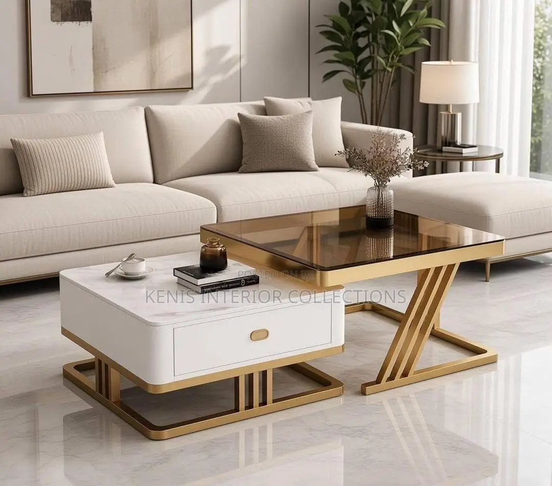 2 in 1 Ceramics Top Center Table