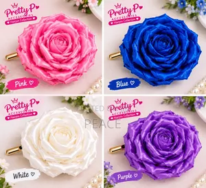 Rose Hair Clips
