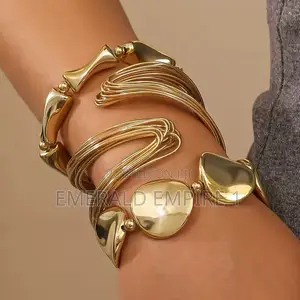 Gold Plated Bangles Set - Non Tarnish - 3 in 1
