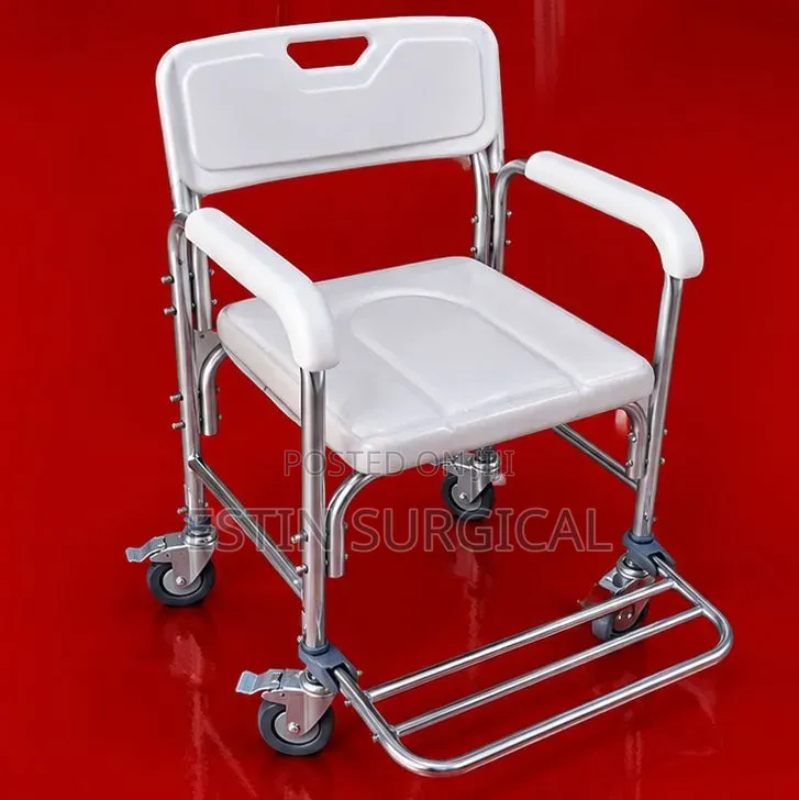 Commode Chair With Tyres