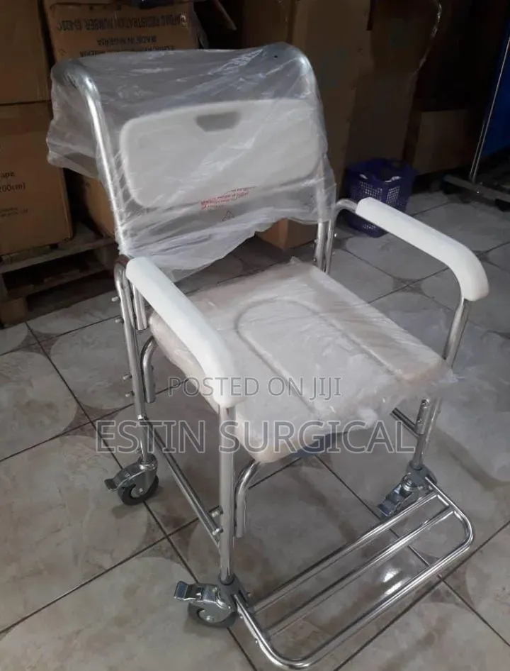 Commode Chair With Tyres