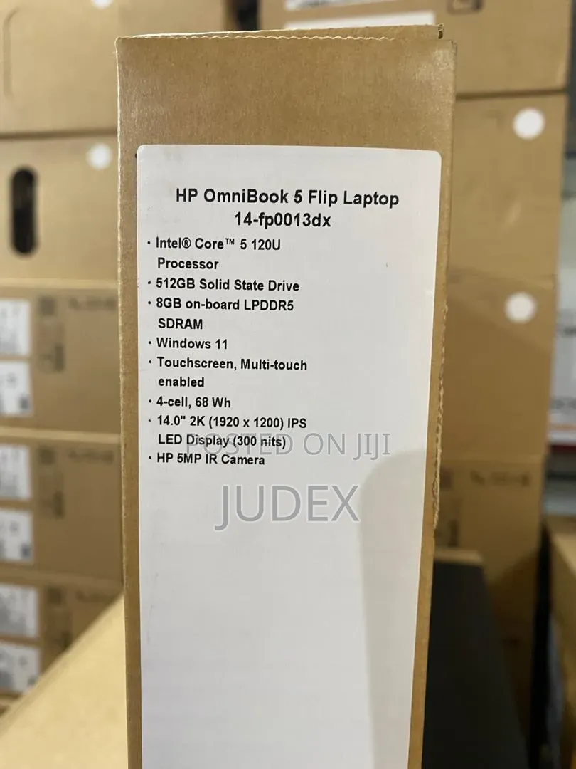 New Laptop HP OmniBook 5 Flip 8GB Intel Core i5 SSD 512GB