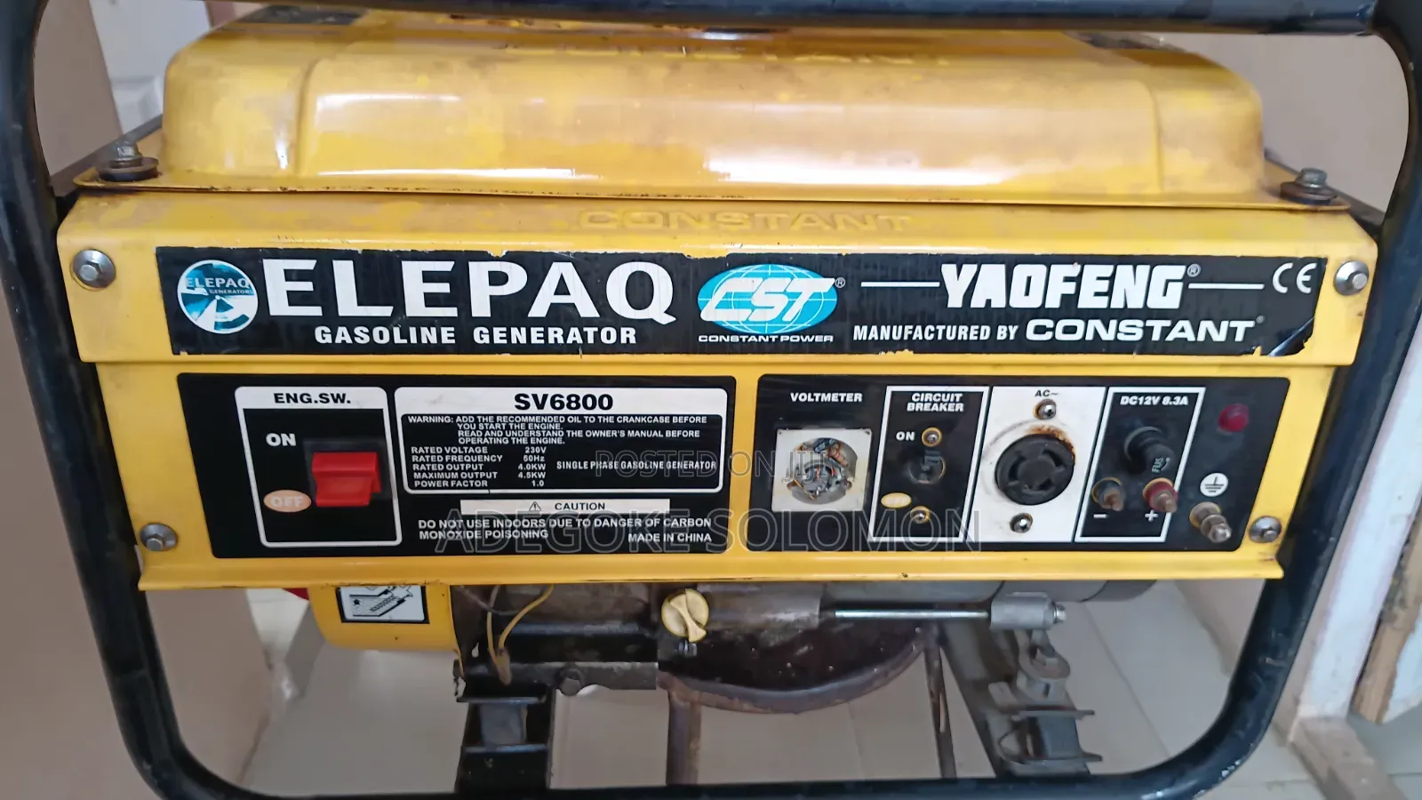4.5 Kva Elepaq Generator