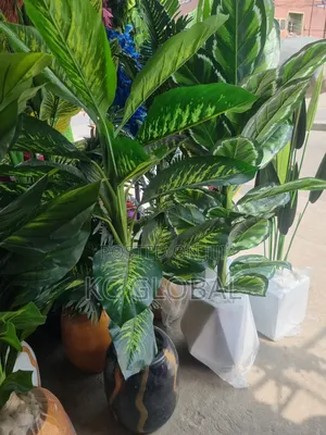 Artificial Flower Plant and Vase Available
