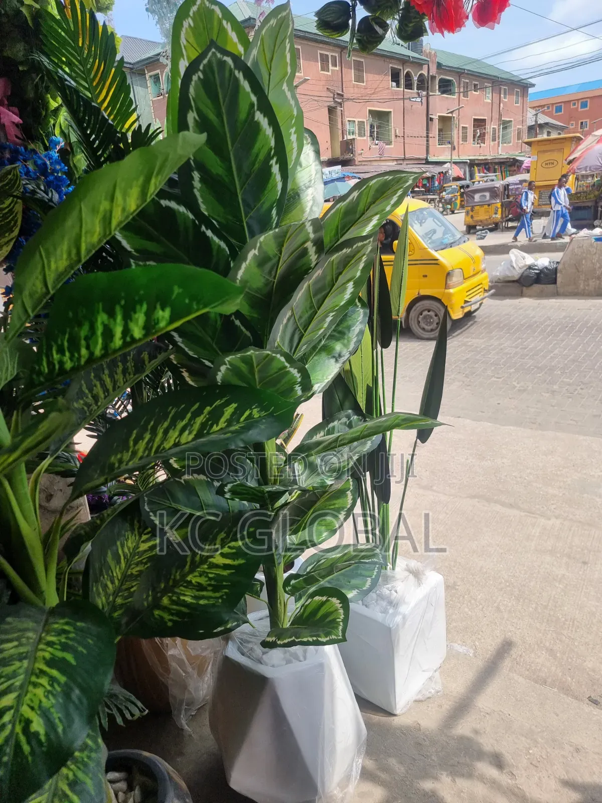 Artificial Flower Plant and Vase Available