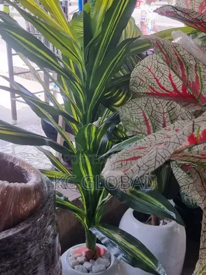 Artificial Flower Plant and Vase Available