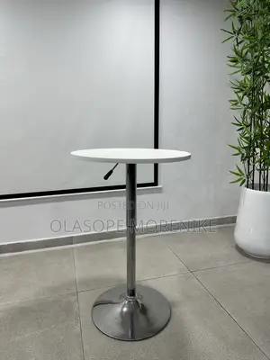 Two Mordern Adjustable Height Round Table