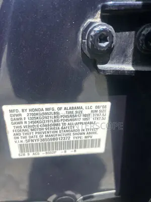 Honda Pilot 2009 Blue