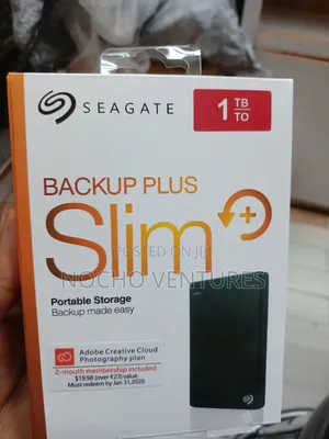 Seagate 1Tb Backup Plus Slim