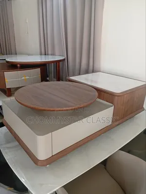 Marble and Wood Centre Table