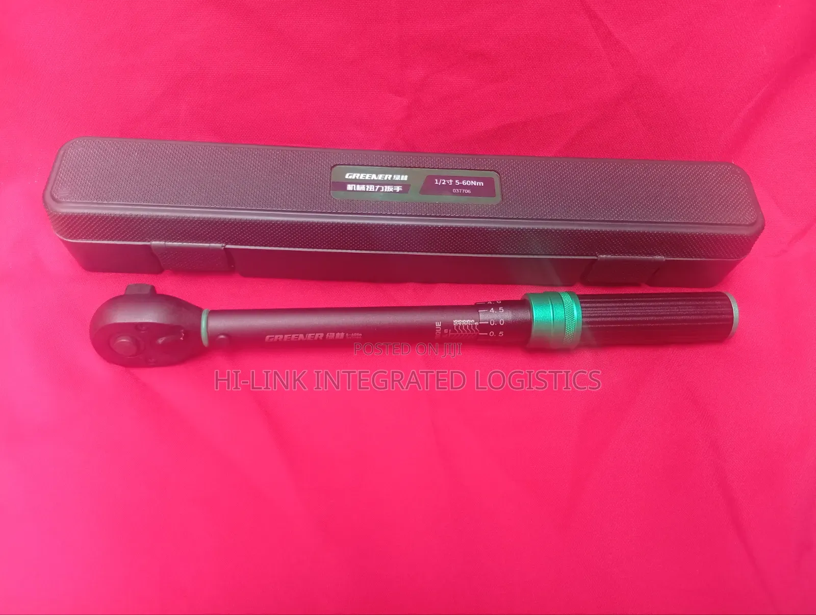 GREENER 1/2-Inch Drive Adjustable Torque Wrench (5-60Nm)