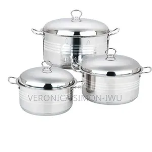 3 Piece Stainless Steel Cookware Set