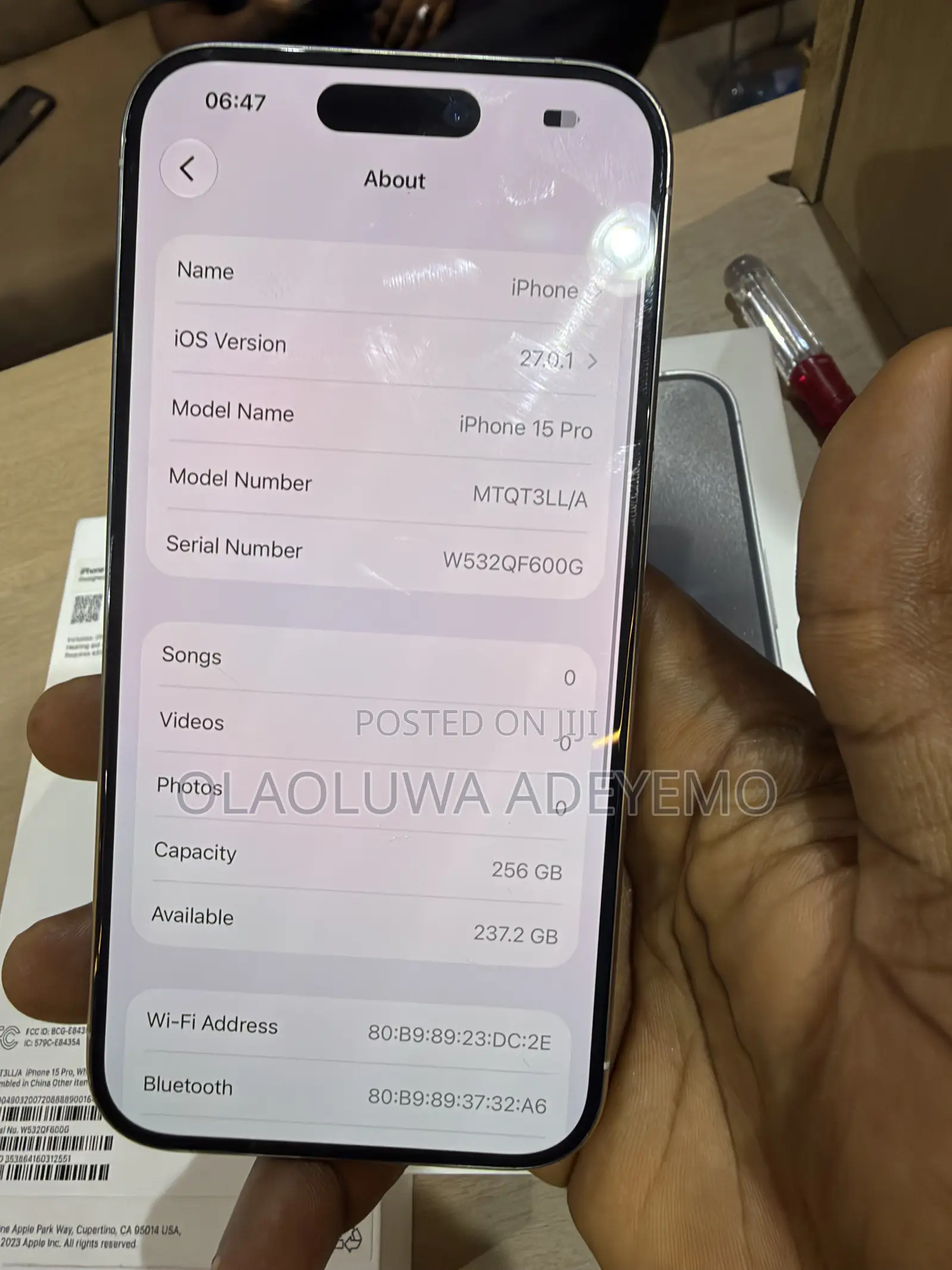 Apple iPhone 15 Pro 256 GB Silver