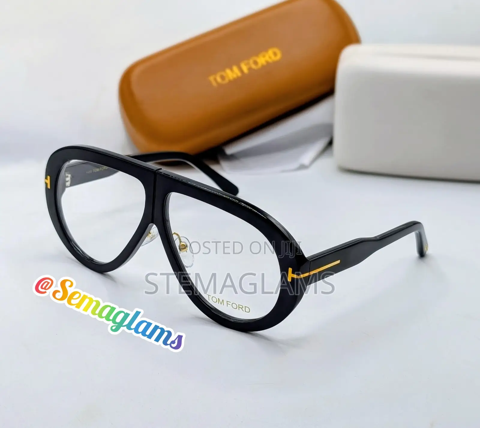 Oversized Glasses for Women & Men Frame Rectangular Eyewear.